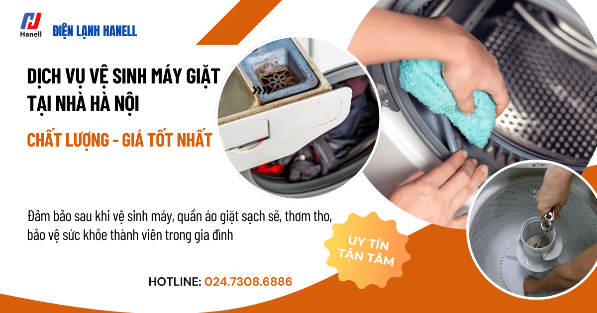 Dùng dịch vụ vệ sinh máy giặt tại nhà Hà Nội giúp máy sạch kỹ, đảm bảo quần áo sạch sẽ